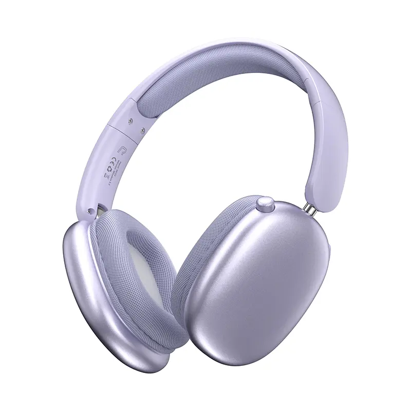 Upgraded Bluetooth 5.3 Sports Headphone, 300mAh Battery, Lightweight Foldable Music Headphones with Mic, 3.5mm Aux Compatible, Stereo Sound for Sports Travel Work, Compatible with Laptop & Phone, Purple