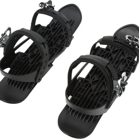 Mini Ski Skates for Snow, Short Mini Skating Ski Shoes Size Short Snowskates Snowblades Skiboards, Portable Ice Skates for Snow Winter Sports