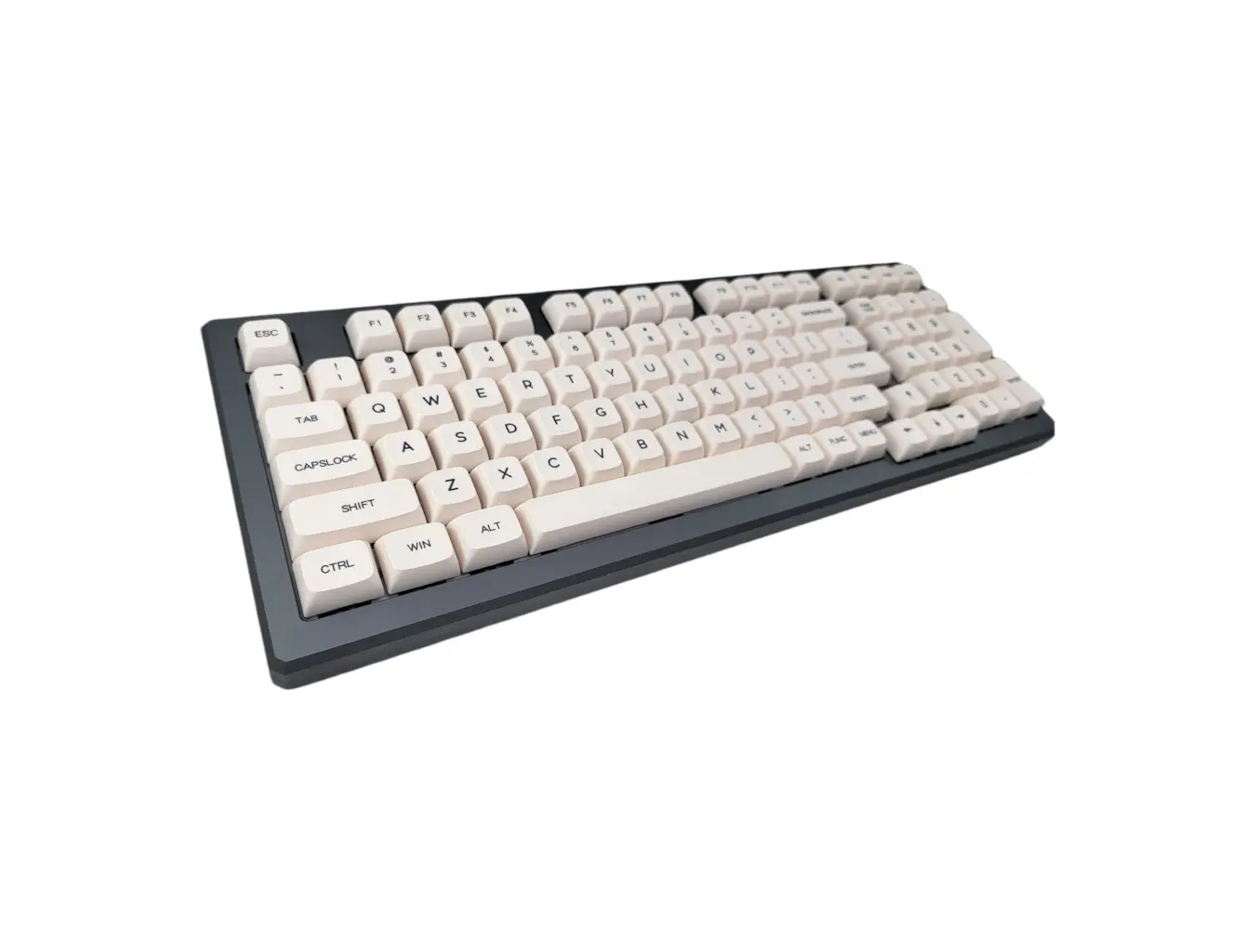 Black on White (BOW) PBT XDA Keycap Set (137 pc)
