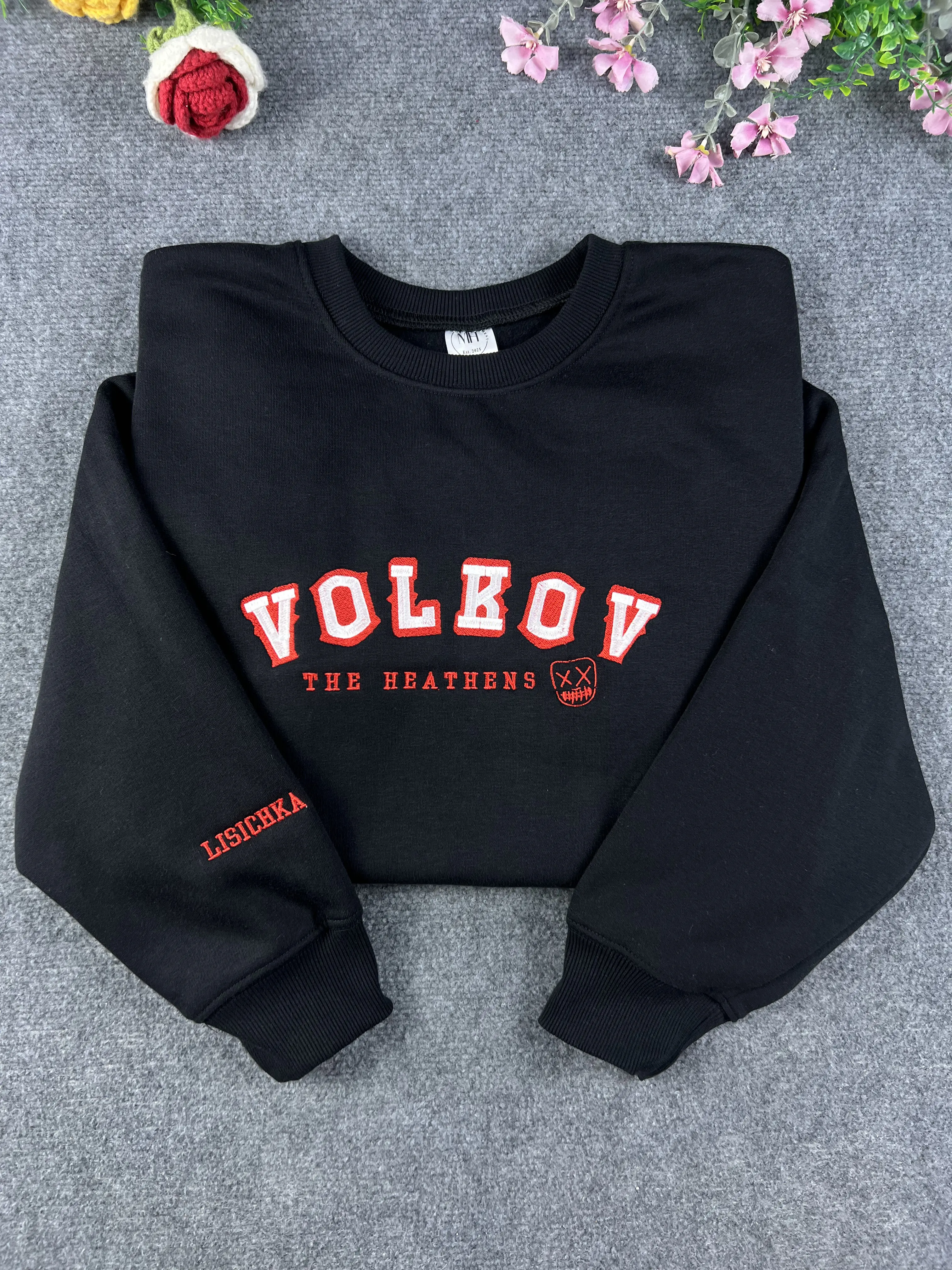 Volkov The Heathens Sweatshirt | Legacy of Gods Heathens Inspired | God of Wrath Dark Romance Embroidered Crewneck