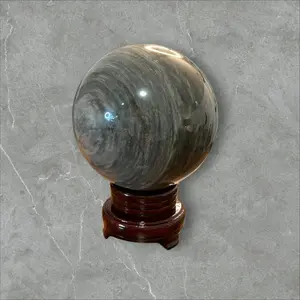Silver Obsedian Sphere