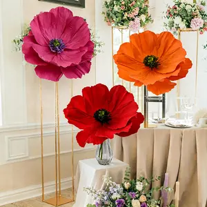 20-inch Giant Paper Flowers for Wedding Decoration - Extra Large Pink & White Vibrant Colors for Instagram Korean Forest Light Luxury Chinese Birthday Events