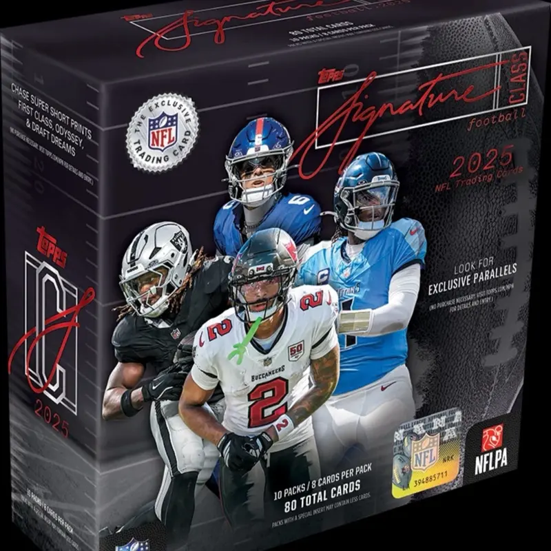 2025 TOPPS SIGNATURE CLASS FOOTBALL MEGA BOX (80 Cards) NFL New