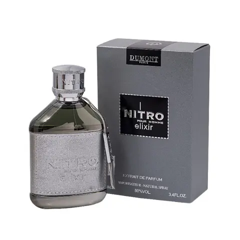 Dumont Paris Nitro Elixir Extrait De Parfum for Men 3.4 oz 100 ml Long Lasting Amber Note Fragrance