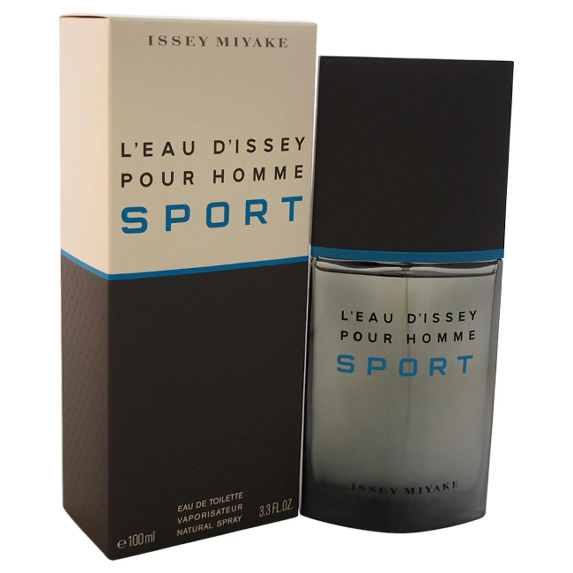 Leau Dissey Sport by Issey Miyake for Men, Modern 3.3 fl oz EDT Spray - Ideal for Pulse Points, Delivers Freshness & Invigoration