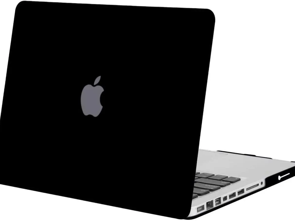 MOSISO Case Compatible with MacBook Pro 13 A1278 Old CD-ROM Version, Black | Protective Crack-Resistant Plastic Hard Shell Case & Keyboard Cover Skin & Screen Protector