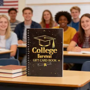 Beautiful Graduation Season Card Photo Album, College Survival Gift Card Book, Perfect Graduation Gift, Elegant Design, Ideal for Graduates