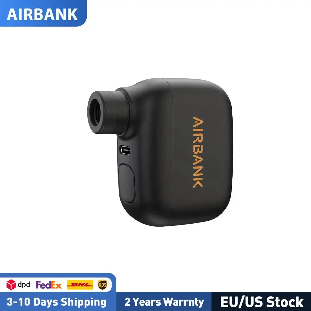 AirBank Pocket Mini Electric Bike Pump Presta Schrader Valve Cordless