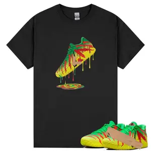 Shirt To Match Ja 3 Jurassic Park Explorer Sneaker Matching Tee EP Green Spark Black University Red Dynamic Yellow Dripping Shoe Shirt