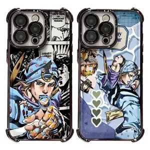 Anime JoJo Bizarre S-Steel B-Ball Run Black Johnny Joestar Phone Cases For iPhone 17 16 15 14 13 12 11 Promax Pro Air Plus Shockproof Cover Casing Protection Best Gifts For Valentine Christmas Birthday Halloween