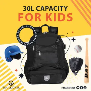 Student Baseball, Cricket Softball Backpack Multipurpose Sports Schoolbag, Double Compartment Mesh Bag Lightweight Sports Backpack Gloves silver balls girls