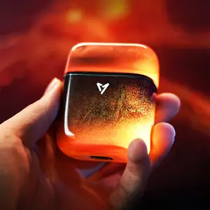 Quicksand Luminous Headphones, Wireless Bluetooth V5.4 Earbuds HlFl Stereo Touch Control Sports Earphones lPX5 Waterproof ENC Noise Cancellation Earbuds, Gift