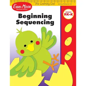 Evan-Moor Learning Line: Beginning Sequencing, Prek - Kindergarten Workbook Paperback – Teacher's Edition, December 1, 2007