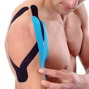 Universal Elastic Athletic Muscle Support Tape,Breathable enhance elastic kinesiology, sports muscle tape, knee bandage, muscle strain tape, Width: 0.05 m, Length: 5 m