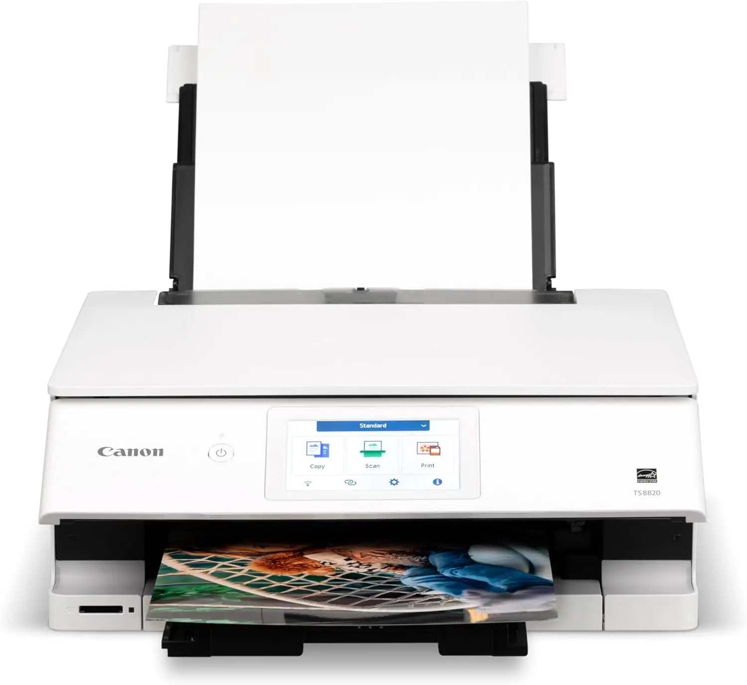 Canon PIXMA TS8820 Wireless All-in-1 Photo Printer with 4800x1200dpi, Copy+Scan Functions for Home Use