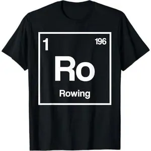 Rowing Periodic Table Rower Paddler Water Sports Kayaking T-Shirt