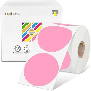 2 inch Dot Stickers Labels Circle Garage  Sticker 750 count Round Thermal Printer Stickers Printable Writable Price Labels for Yard ,