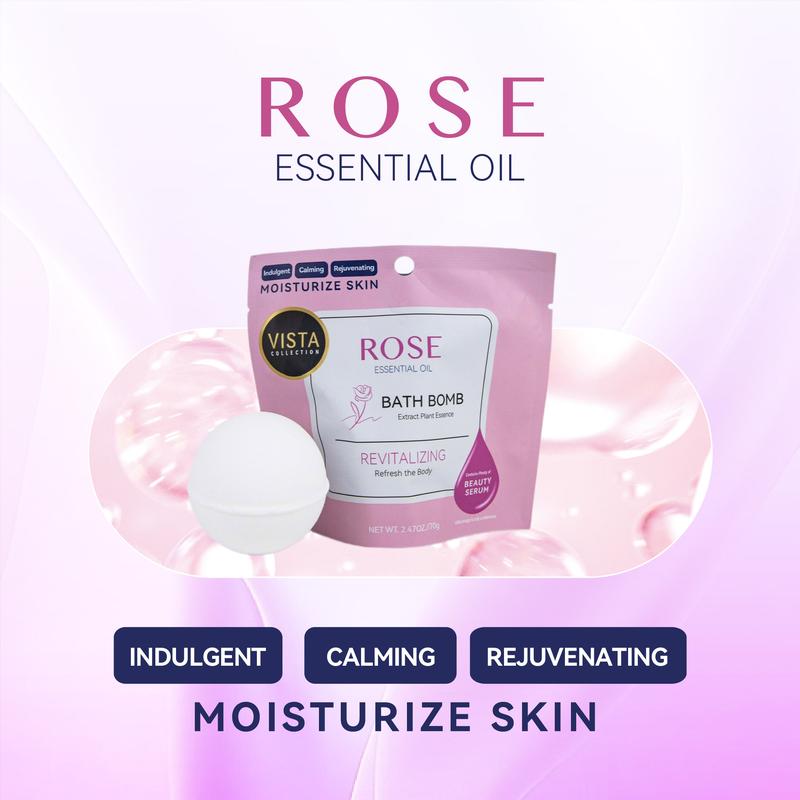Vista Collection Rose Essential Oil Bath Bomb
