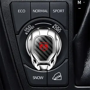 Car One-Button Start Button Protective Cover Decoration, Fits Dodge Vehicles, Automotive Accessories, Ca Prop 65 Compliant