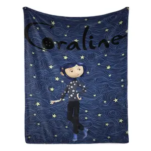 Your new go-to throw for all things creepy and whimsical  Captures the eerie charm of Coraline perfectly 30x40 40x50 50x60 60x80inch