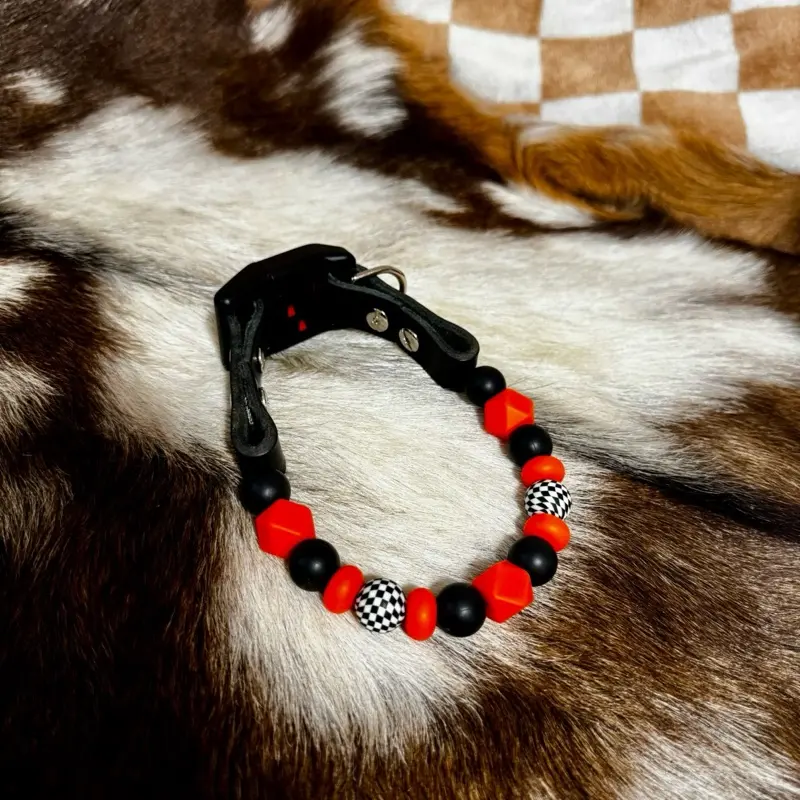 Silicone Beaded Dog Collar