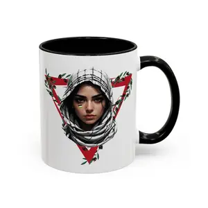 Palestine Coffee Mug, Free Palestine Ceramic Cup, Palestinian Pride
