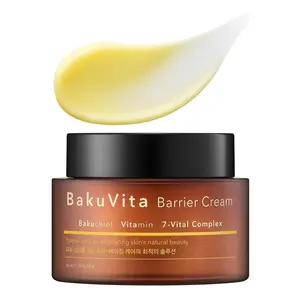 THANKYOU FARMER BakuVita Barrier Cream - Bakuchiol Cream, Day & Night Korean Moisturizer, Bakuchiol Retinol Alternative, Vitamin C + E Korean Serum, Pore Care, Firming, Vegan 1.75 fl oz (50ml)