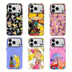 Y-Hey Arnold! Phone Case  Arnold & Helga Retro 90s Cartoon Aesthetic,Having good protective properties,for iPhone 16 15 14 13 12 11 17Pro Max