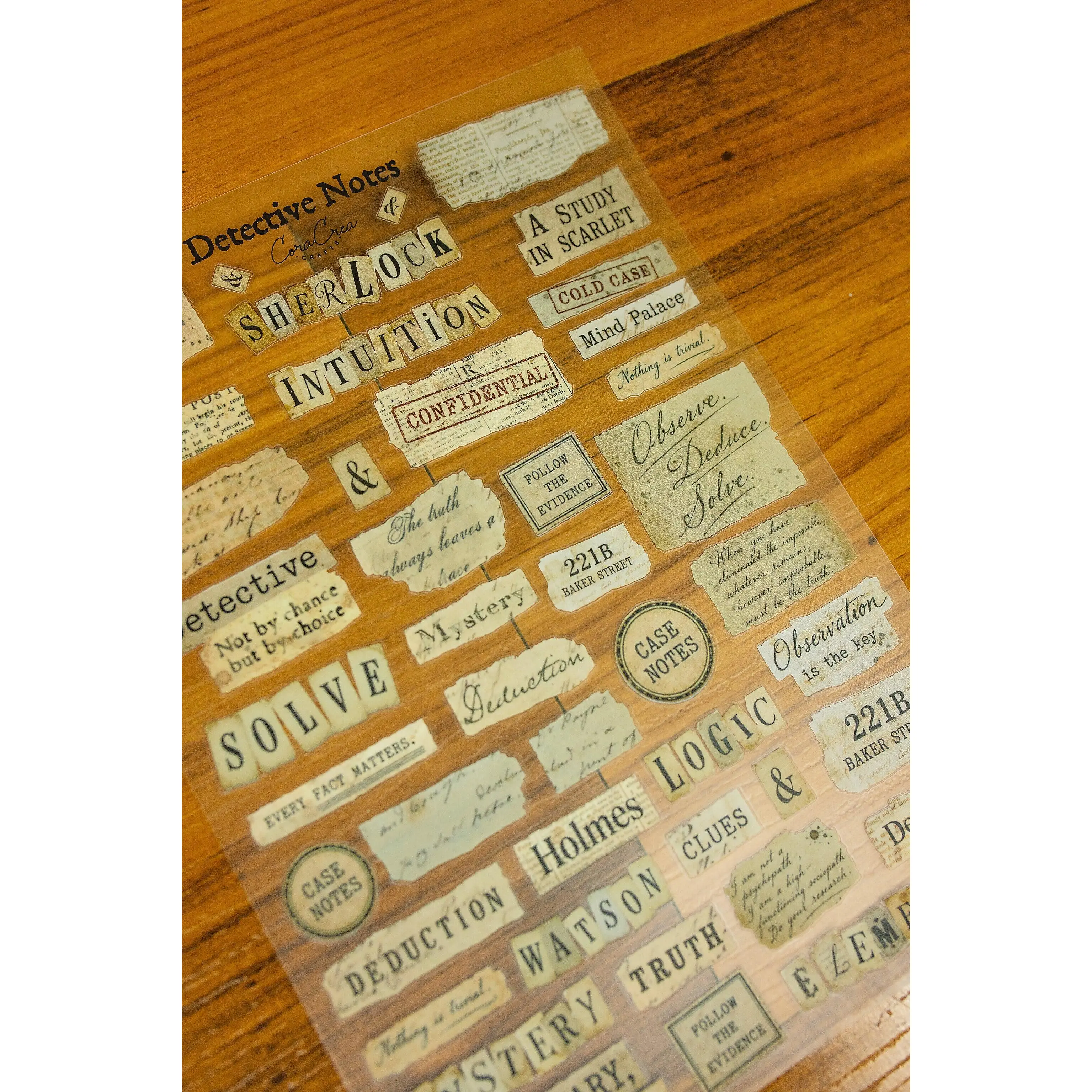 Detective Notes Sticker Sheet