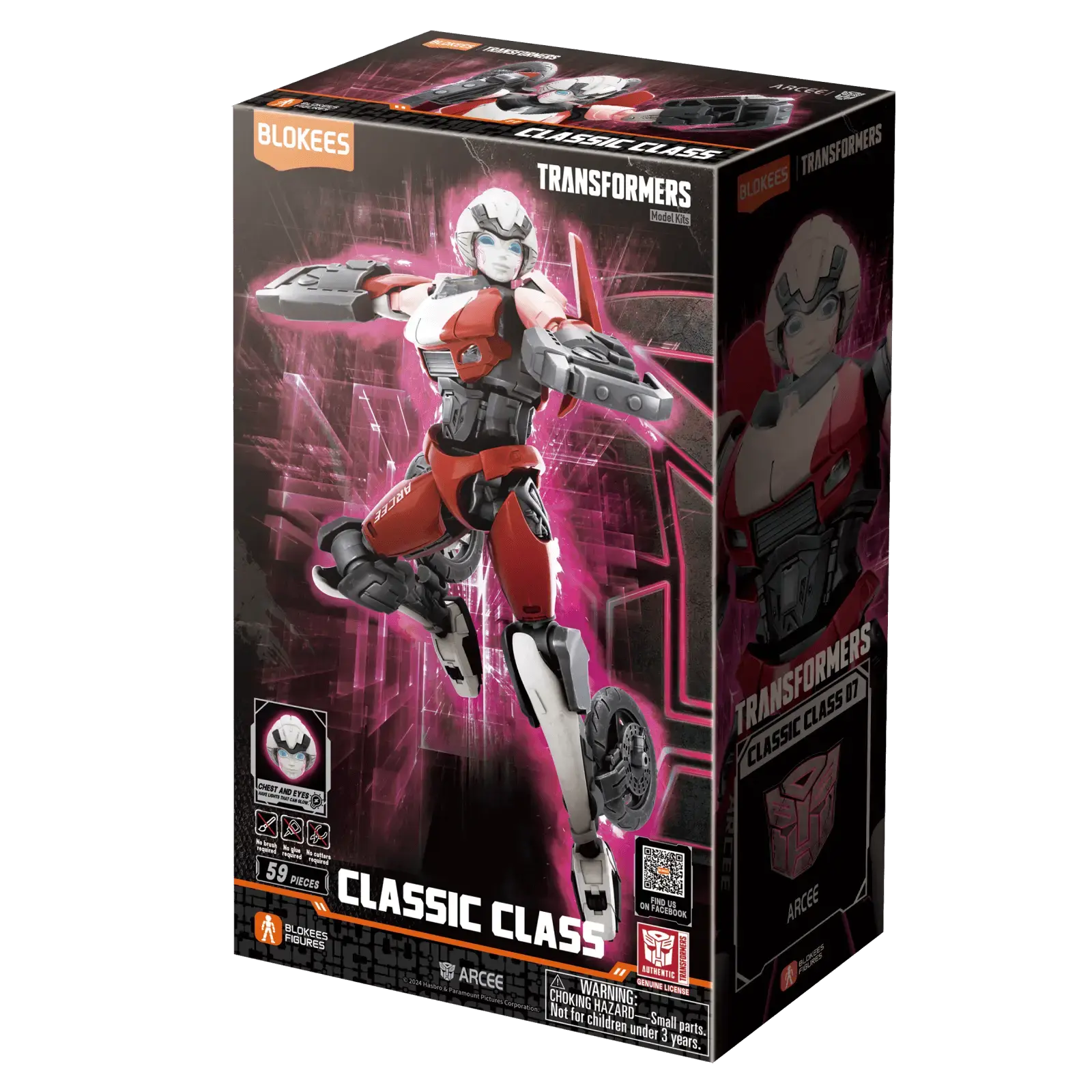 Blokees Transformers Classic Class Arcee 07 Rise of the Beasts DIY Model Kit Toy 20 Movable Joints