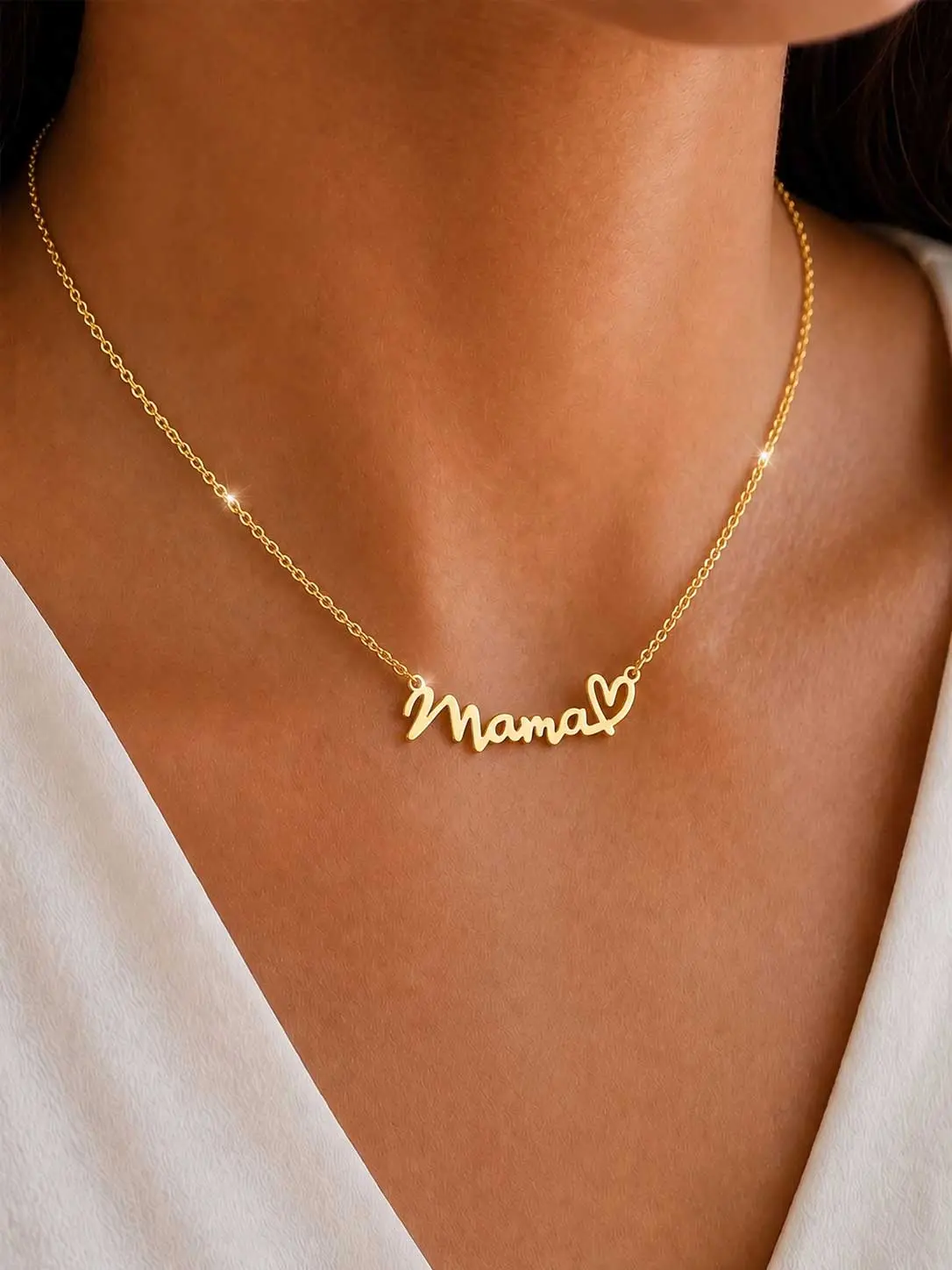 Mama stainless steel necklace perfect for Mother’s Day, Mom Necklace for Women, Mama Necklace, Mother’s Day Jewelry Gift, Stainless Steel Pendant Necklace, Dainty Everyday Necklace, Trendy Mom Jewelry, Gift for Mom from Daughter Son