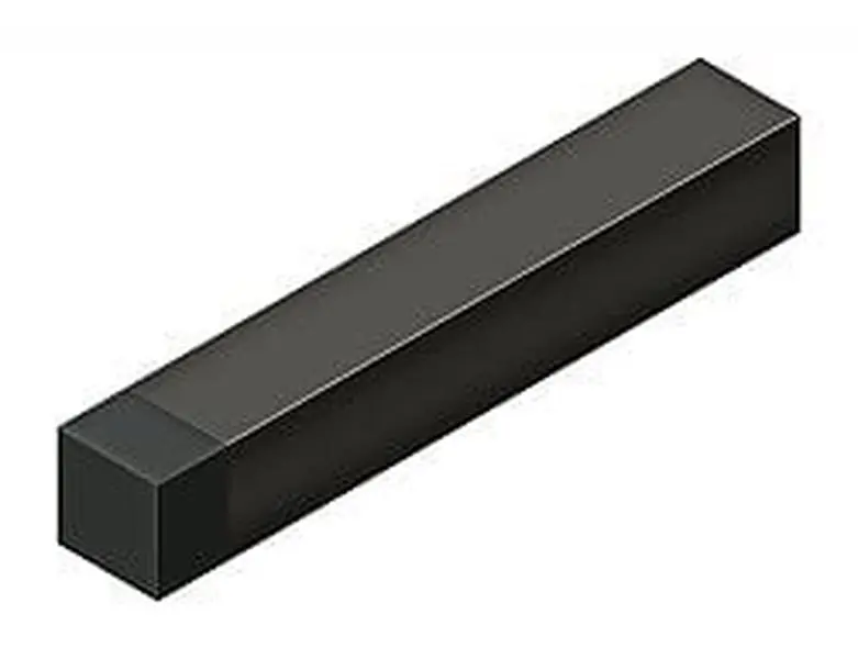 Deltana BDSS40U10B 4 In.. Modern Square Baseboard Bumper, Oil-Rubbed Bronze