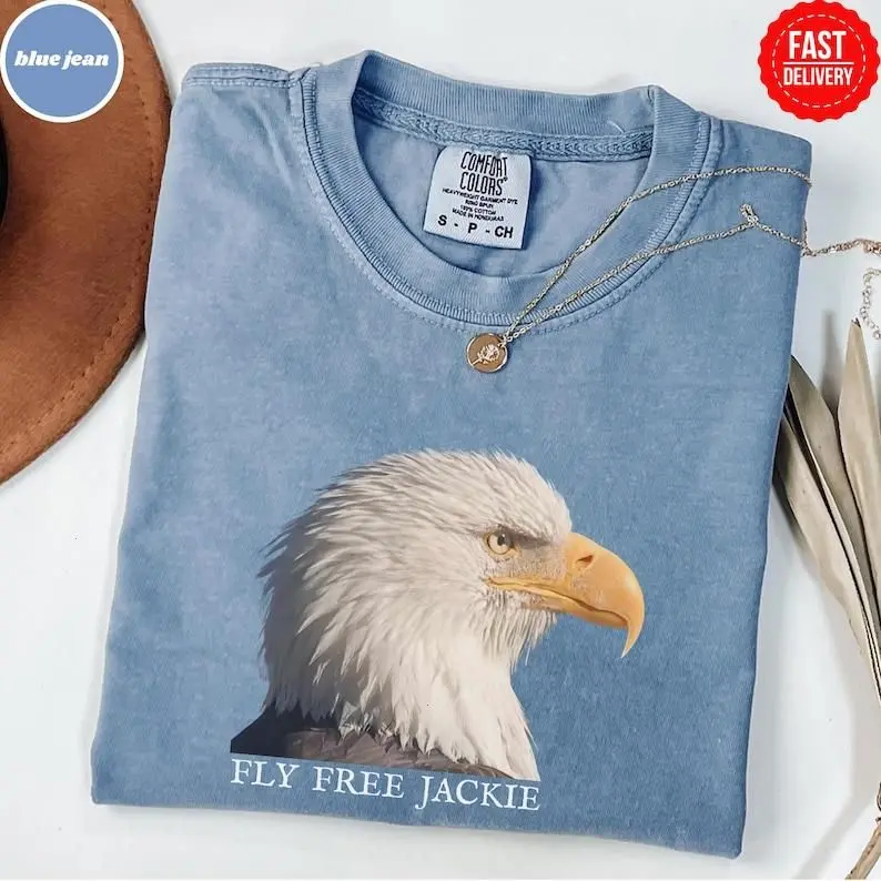 Fly Free Jackie Shirt, Jackie the Eagle Tribute, Big Bear Eagle Shirt, Bald Eagle Memorial Tee, Comfort Colors Eagle Shirt, Wildlife T-Shirt