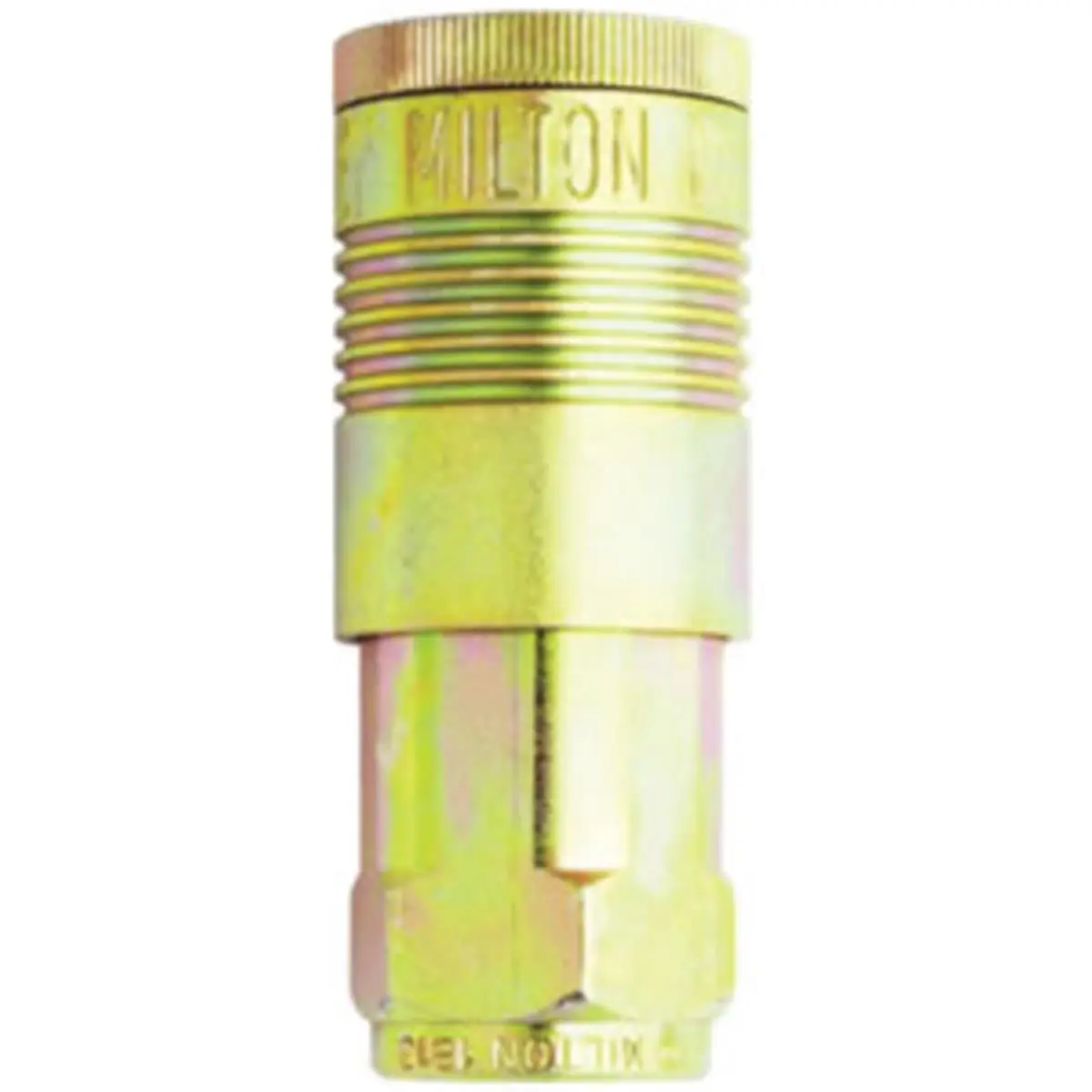 Milton 1815S Steel 1/2x1/2 Female NPT (FNPT) G-Style Air Coupler, High-Flow Pneumatic Pipe Fitting, 250 F, 300 PSI Rating, Rust-Resistant for Tools & Hardware Pumps Plumbing Pipes