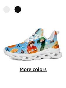 Minimalist & Fresh - Unisex Cartoon Nautical Style Orange & Donut Print Casual Sneakers - Skin-Friendly & Breathable, Non-Slip & Wear-Resistant, Versatile for Daily Outings, Campus Wear & Light Sports