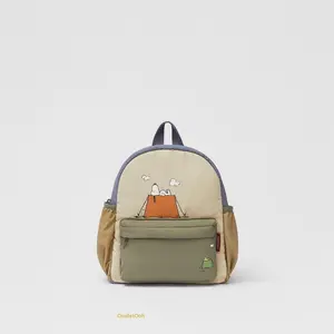 2026 Collection Tent-Themed Cartoon Print Backpack, Lightweight Shoulder Bag for Daily Outdoor Use