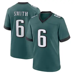 Philadelphia Smith 6 Green/Black/White/Kelly Green Football Player Game Jerseys Sports Stitched T-shirts Top for Men Women Youth Boys Girls Comfortable Fit Stylish Look
