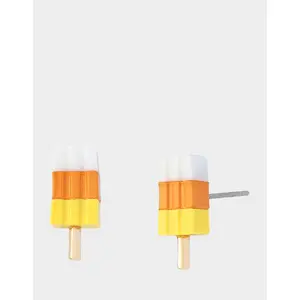 Betsey Johnson POPSICLE STUD EARRINGS ORANGE