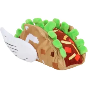 Taco Lucky Block Brainrot Plush - 8.3" Soft Stuffed Animal from Brainrots World, Funny Collectible Toy for Game Fans, Cute Throw Pillow for Bed/Car, Gift for Kids Teens Boys Girls Adults