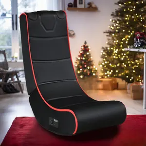 [SOIYELIFE]Portable Foldable Gaming Chair with Built-In Speakers, Ergonomic Design for Ultimate Comfort, Perfect for Gamers and Music Lovers