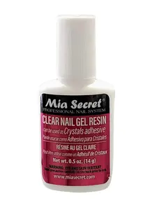 Mia Secret Nails Clear Gel Resin Glue Rhinestones adhesive net 14g, Nail Art Tools, Rhinestone Decorations