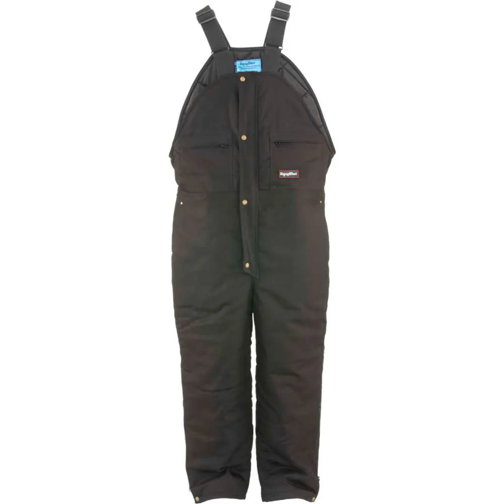 Women's High Bib Overall, Insulated Polyester Denim Workwear with an Adjustable Fit, Hip Tool Loop, and Multiple Pockets, Leg, Wind-Tight