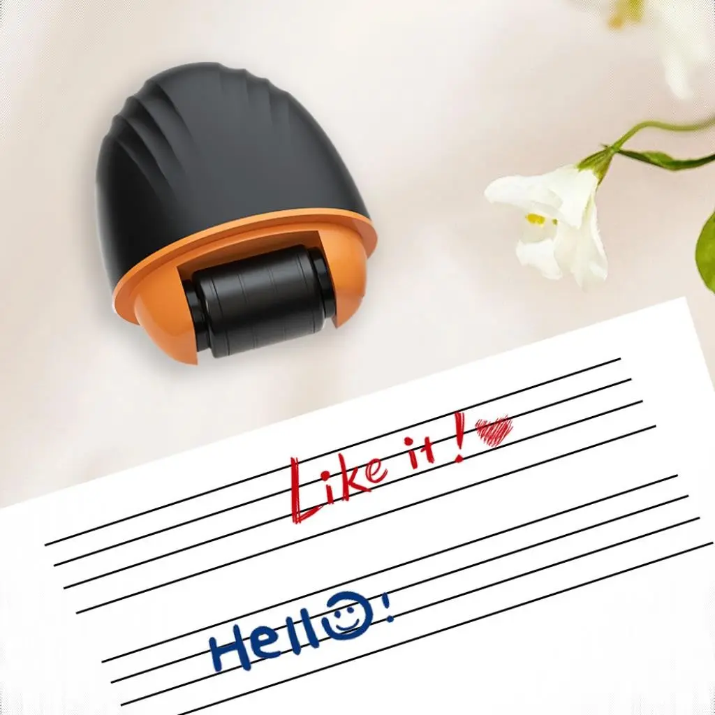Five-Element Roller Stamp Self-Writing Roller Stamp Book Stamps for Classroom Writing Practice, Suitable for Pre-School Music Teaching