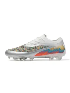 2026 New Fg Natural Grass Long Spike Soccer Shoes, Unisex Flyknit Upper, Anti-Slip Transparent Studs, Breathable Professional Training Sports Shoes