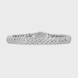 Iced Cuban Bracelet (Silver) - 8mm