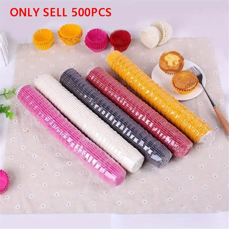 500/1000PCS Mini Colorful Chocolate Paper Cake Cupcake Liner Baking Muffin Box Cup Case Party Tray Cake Mold Decorating Tools