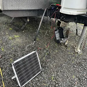 Solar Panel Kit 20W 12V, Solar Battery Trickle Charger Maintainer, Waterproof Solar Panel + Upgrade Charge Controller + Adjustable Mount Bracket for Boat RV Motorcycle Marine