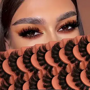 False Eyelashes & Adhesives - Secure Fit Eyelashes with Polyester, Nylon & Acrylic Fibers for Everyday Wear - Flawless, Makeup