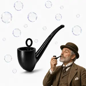 SummerVibes Bubble Pipe Stress Relief Toy — A Mini, Pipe-Shaped Bubble Blower & Wand to Help You Relax and Unwind | Graduation Season Gag Gift