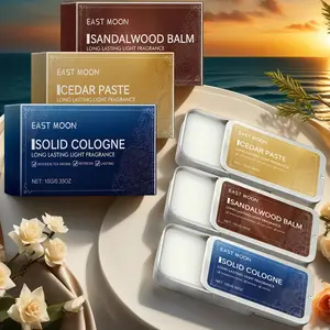 All-Me Three-Men Solid Perfume Balm, Portable Solid Fragrance, Fresh Non-Sticky Scent, Long Lasting Scents, Ideal for On-The-Go Use, Men's Daily Aroma, Perfume Scented